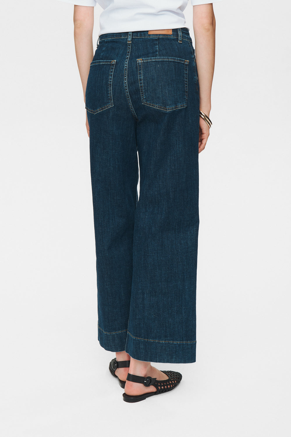 Numph NuParis Dark Blue Paris Cropped Jeans