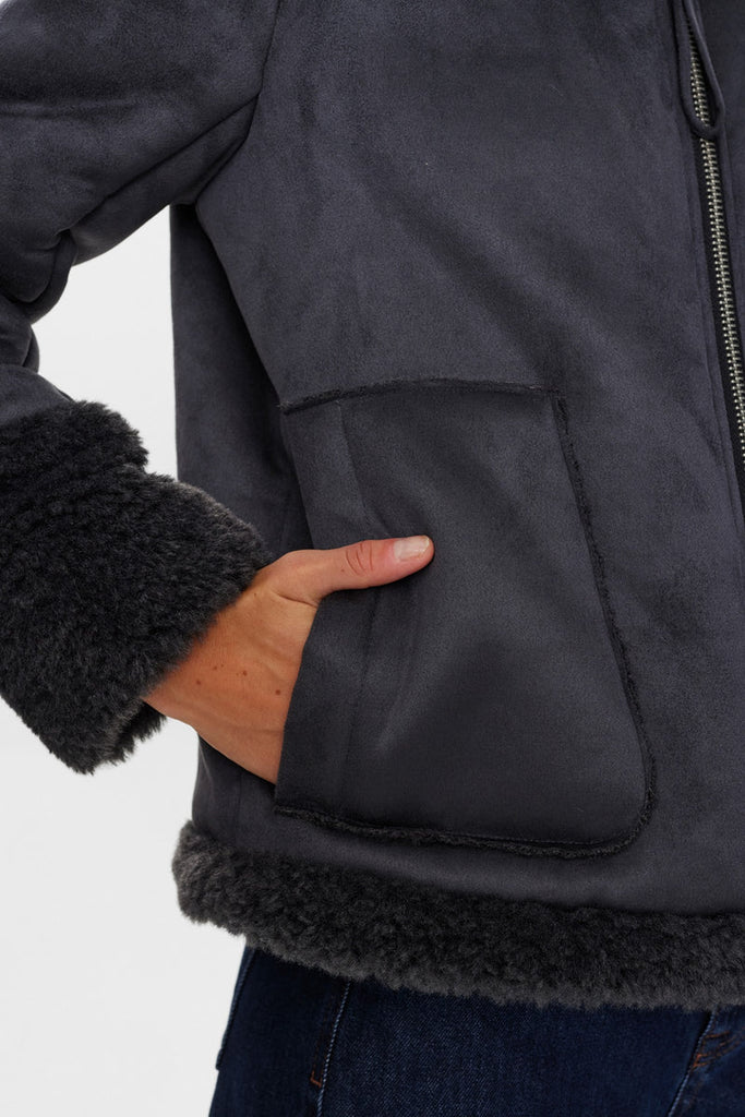 Numph NuElliot Jacket- Pirate Black