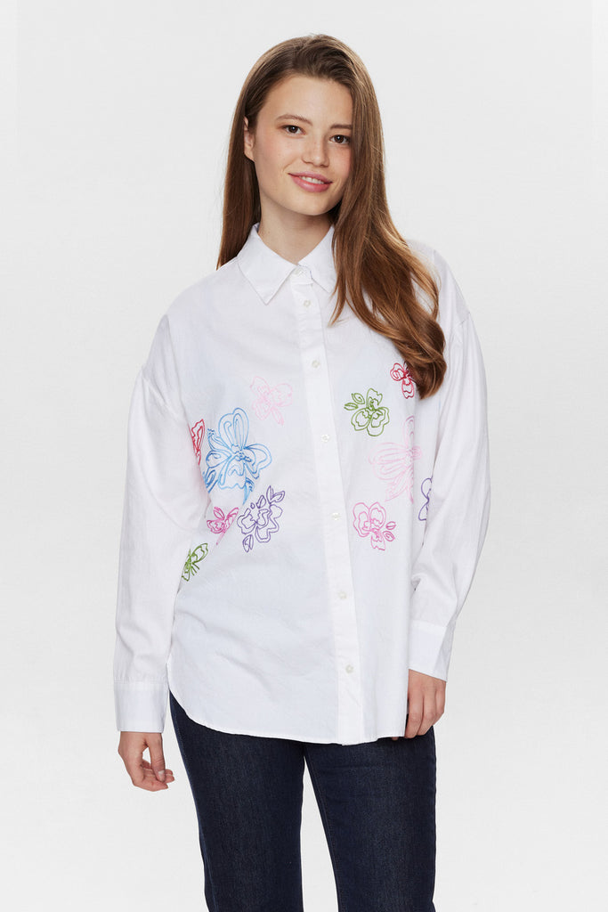 Numph NuFaith Shirt- Bright white