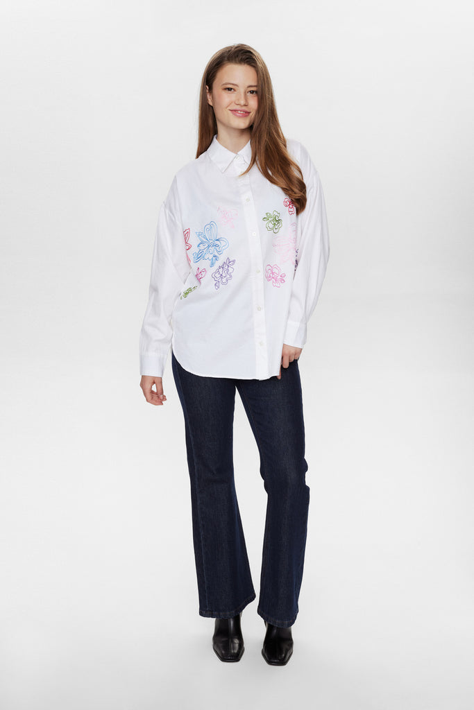 Numph NuFaith Shirt- Bright white