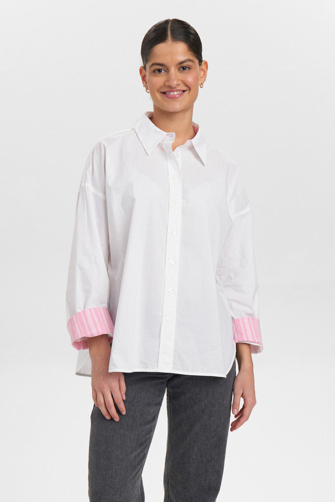 Numph NuEloise Shirt- Bright white