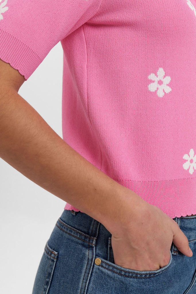 Numph NuMargit Pullover- Pink Cosmo