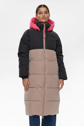 Numph Traine Long Jacket 5697 Taupe Gray