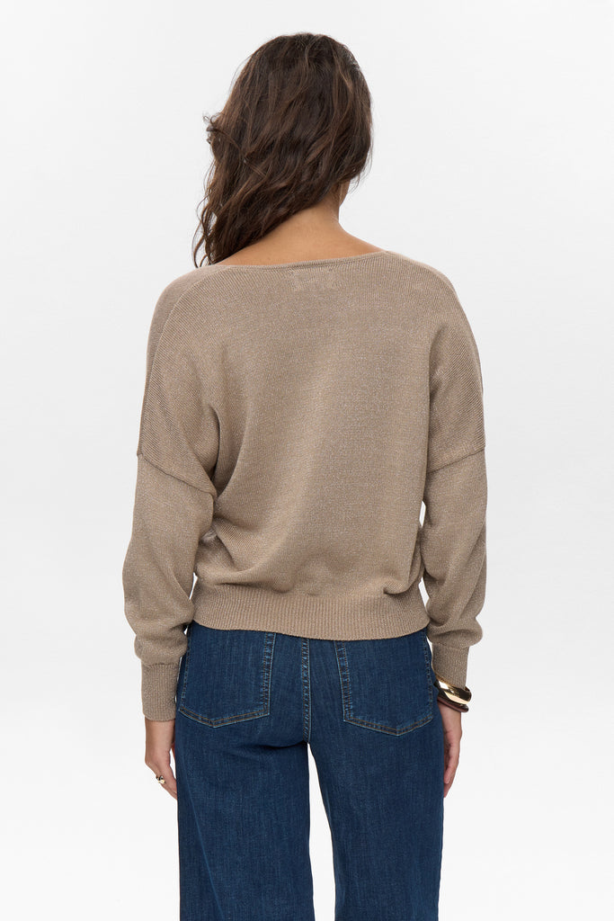 Numph Milray Jumper Taupe Gray