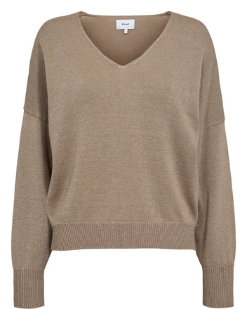 Numph Milray Jumper Taupe Gray