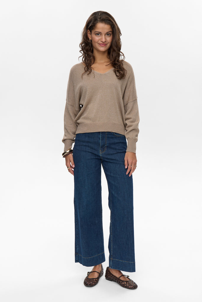 Numph Milray Jumper Taupe Gray