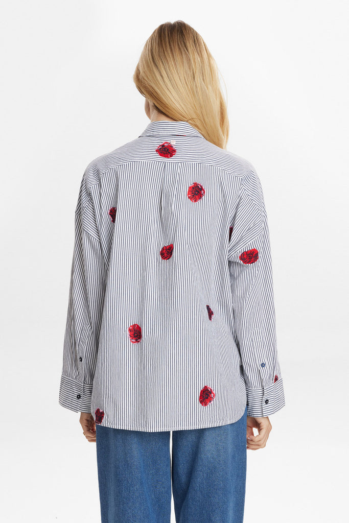 Numph Tillie long Sleeved Shirt Dark Sapphire