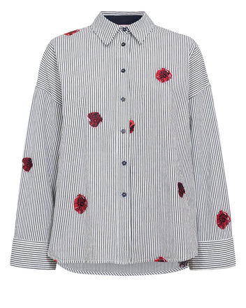 Numph Tillie long Sleeved Shirt Dark Sapphire