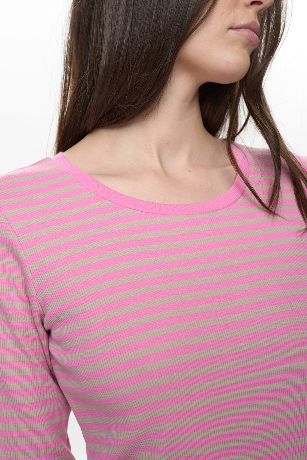 Numph NUMELANY Long Sleeved T-shirt - Fuchsia Pink