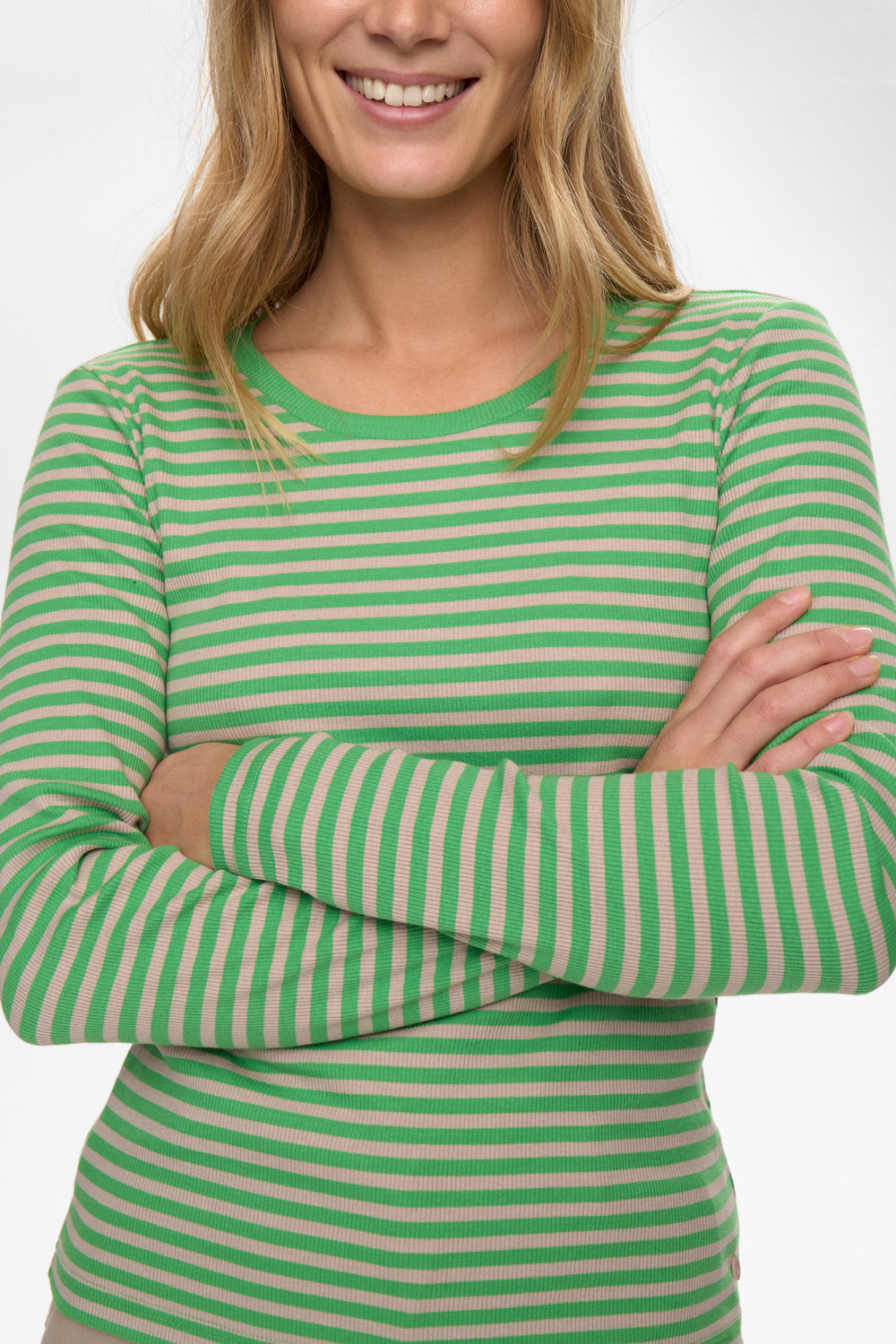 Numph NUMELANY Long Sleeved T-Shirt - Vibrant Green