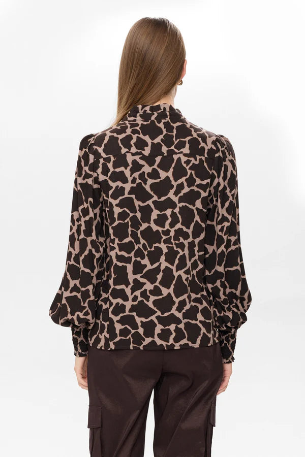 Numph Hana Shirt- Black Coffee