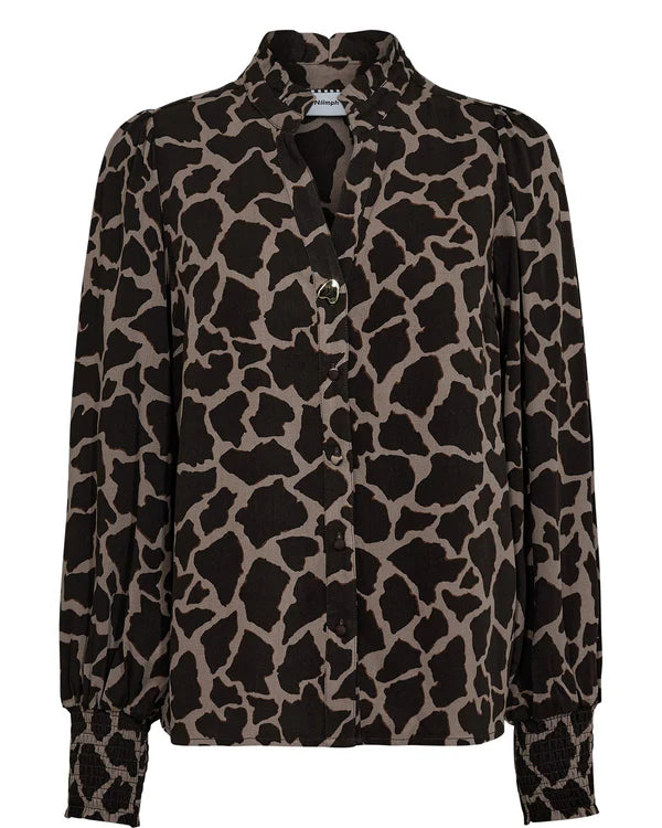 Numph Hana Shirt- Black Coffee