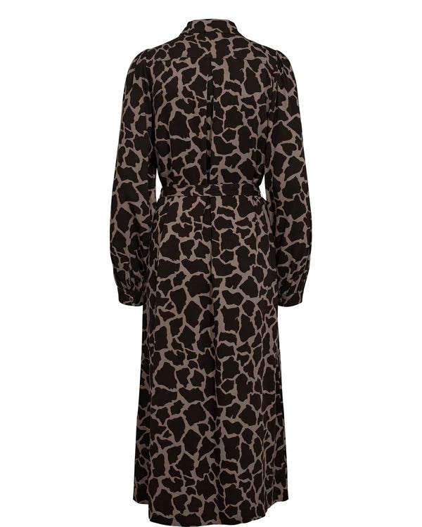 Numph Hana Shirt Dress- Black Coffee