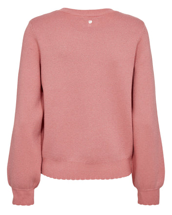 Numph Bir Solid Pullover 2696 Pink Lemonade