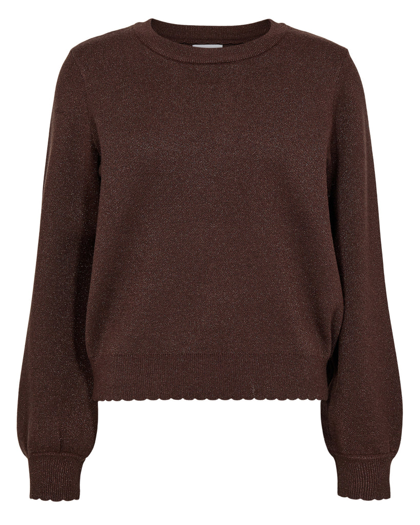 Numph Bir Solid Pullover 5698 Black Coffee