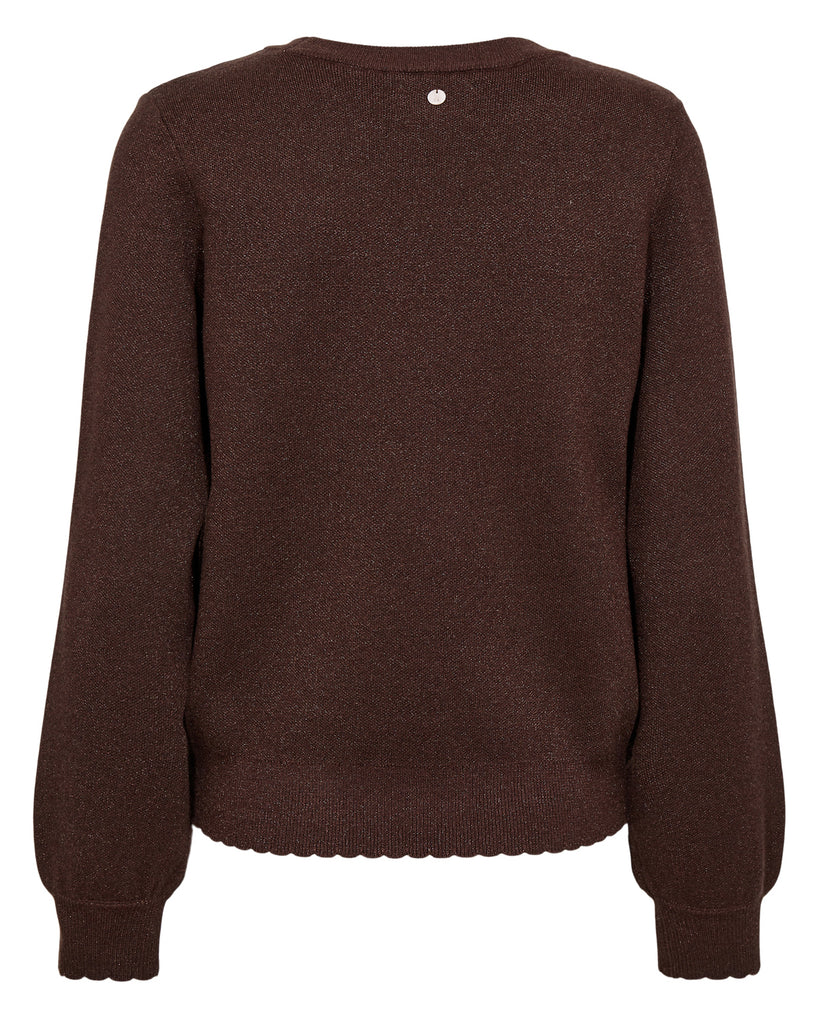 Numph Bir Solid Pullover 5698 Black Coffee