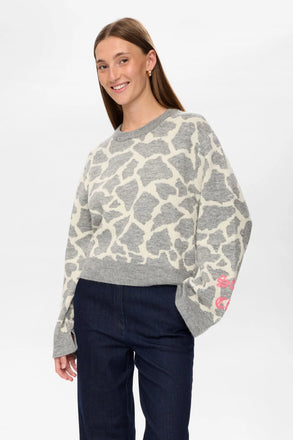 Numph Grif Pullover 0517 Medium Grey Mel