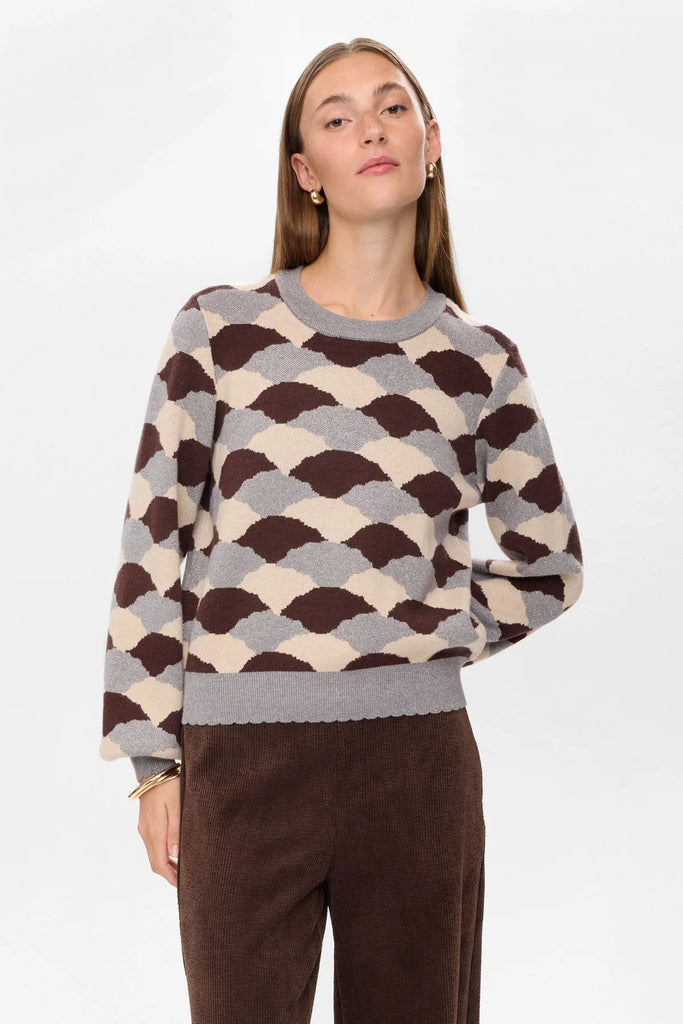 Numph Lila Pullover 5698 Black Coffee