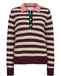 Numph Ciara Riette Strip Pullover 2721 Winetasting