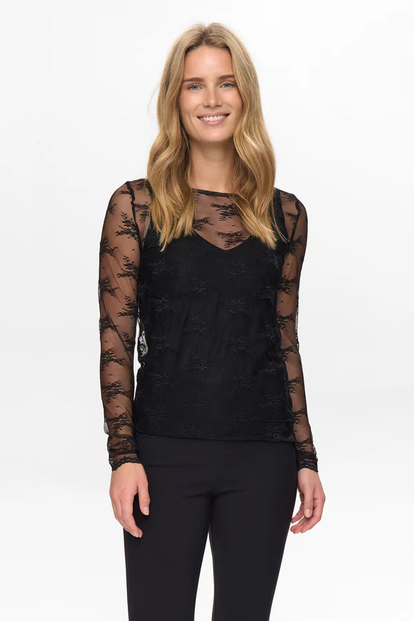 Numph Nunatalia Blouse- Caviar