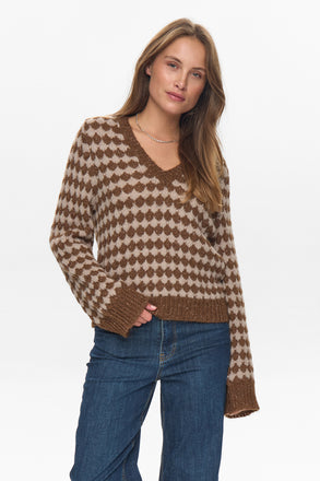 Numph Bila Knit Pullover- Emperador