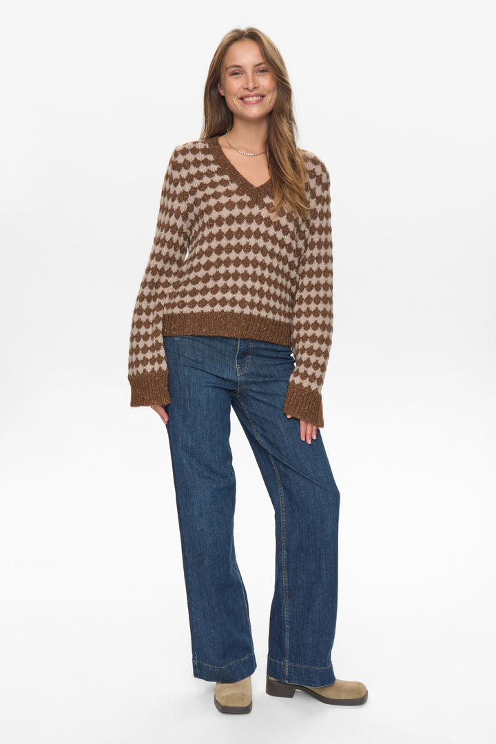 Numph Bila Knit Pullover- Emperador