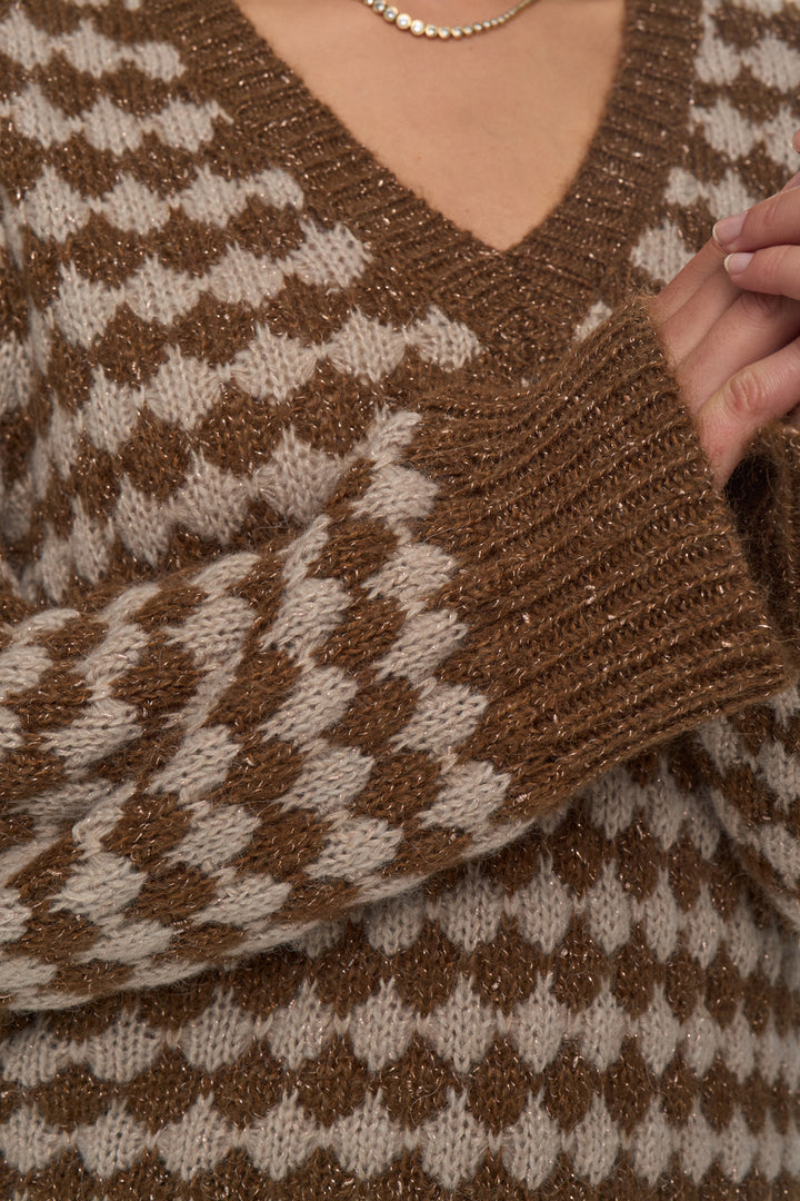 Numph Bila Knit Pullover- Emperador
