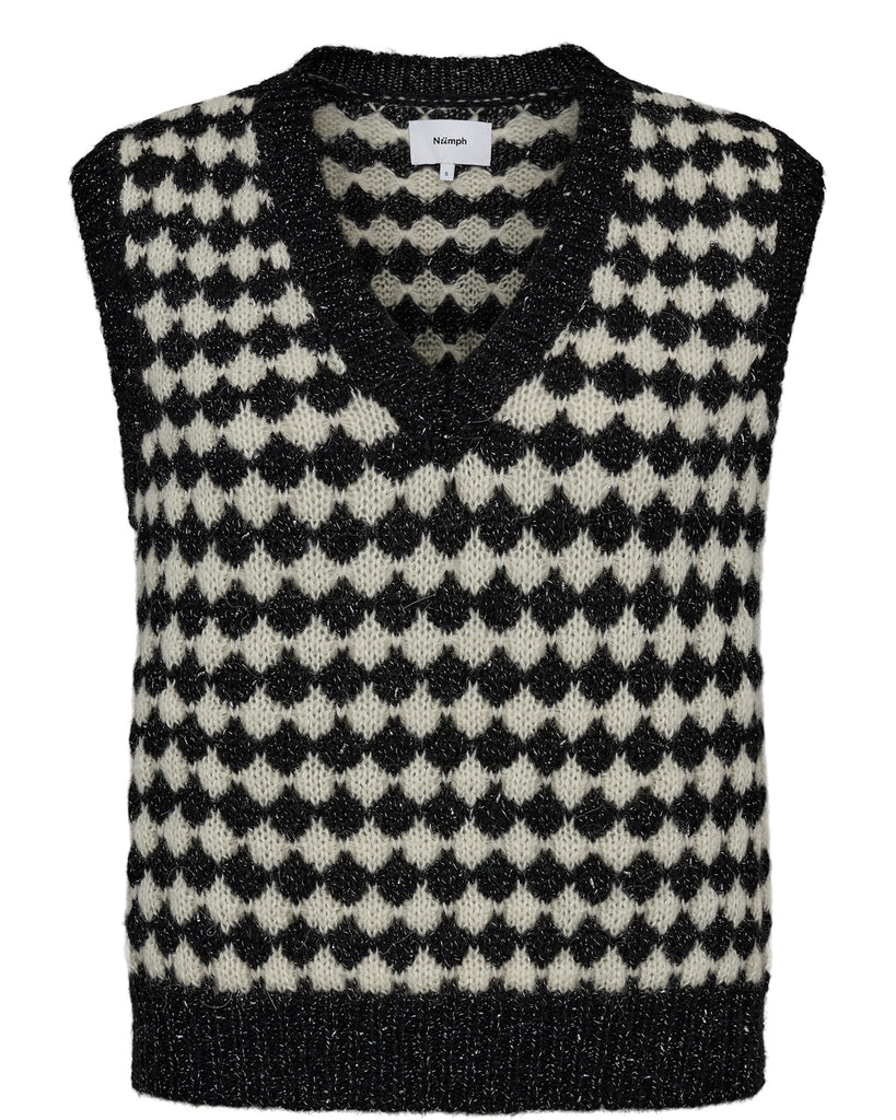 Numph Bila Knit Vest - Caviar