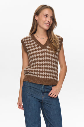 Numph Bila Knit Vest - Emperador