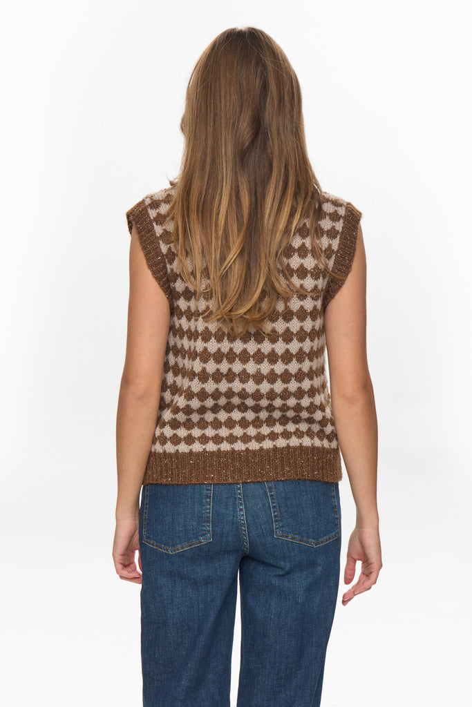 Numph Bila Knit Vest - Emperador