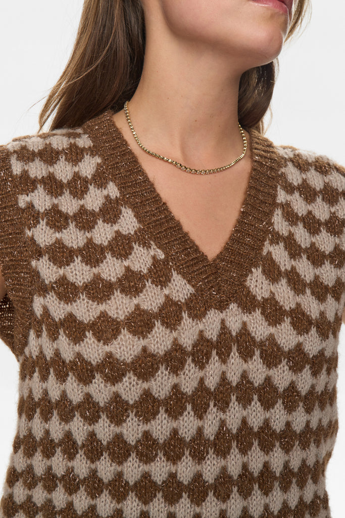 Numph Bila Knit Vest - Emperador