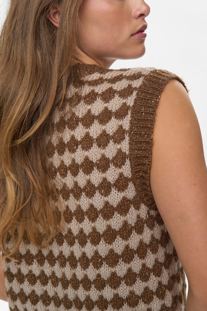 Numph Bila Knit Vest - Emperador