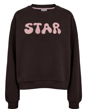 Numph Starlie Sweatshirt - Black Coffee