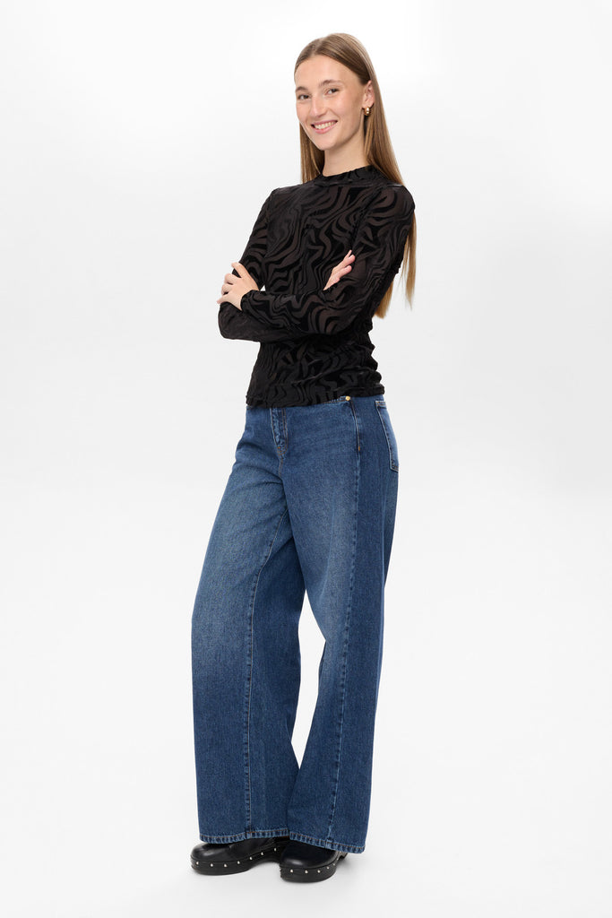 Numph Velva Blouse - Caviar