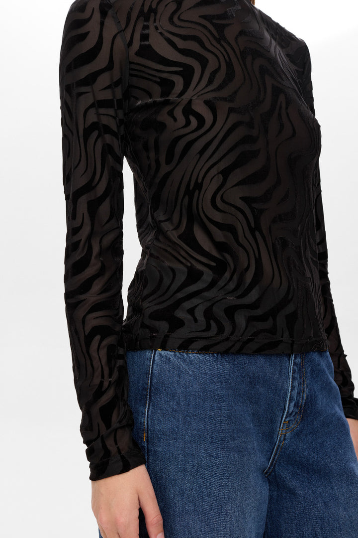 Numph Velva Blouse - Caviar