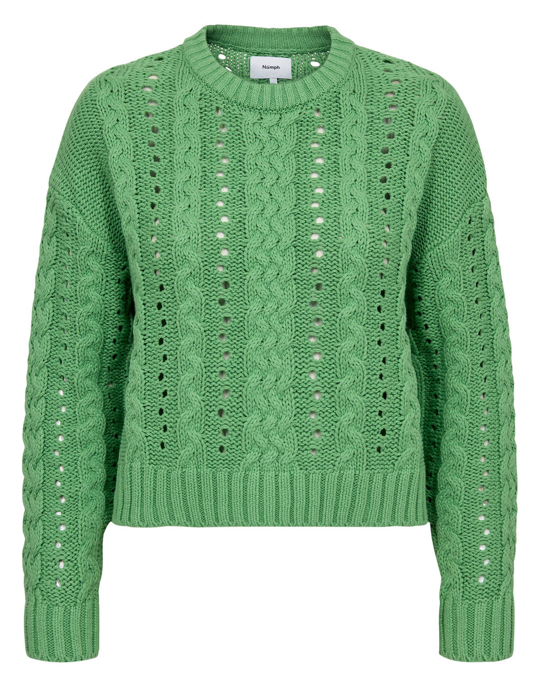 Numph NUREMI Knit Pullover - Vibrant Green