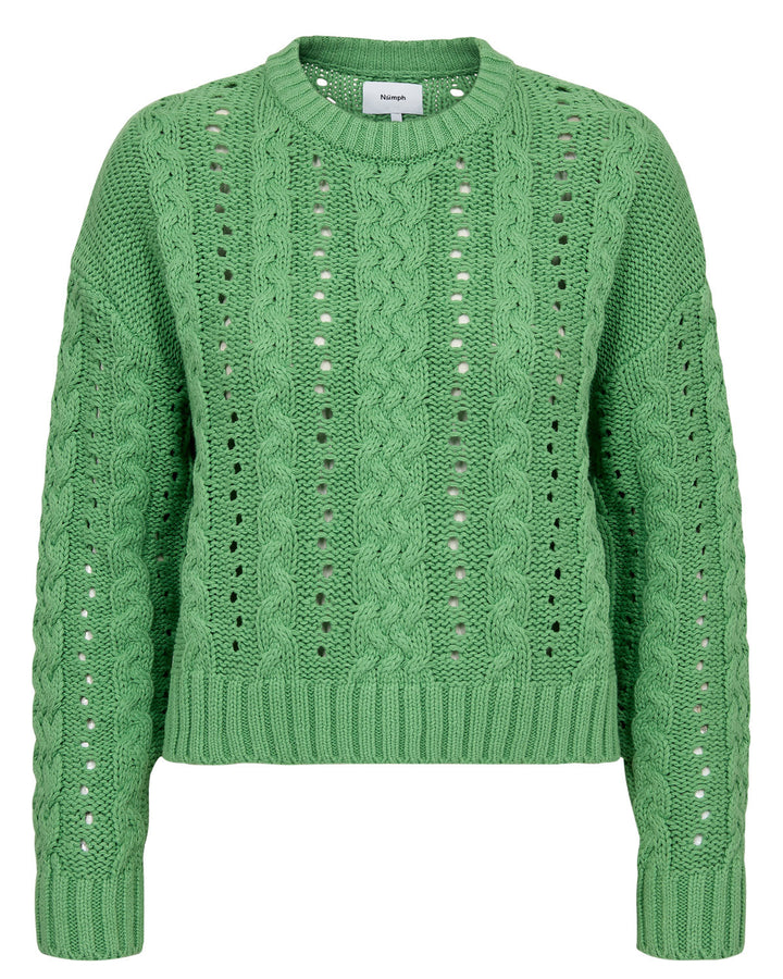 Numph NUREMI Knit Pullover - Vibrant Green