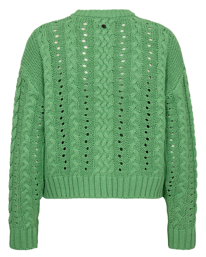 Numph NUREMI Knit Pullover - Vibrant Green