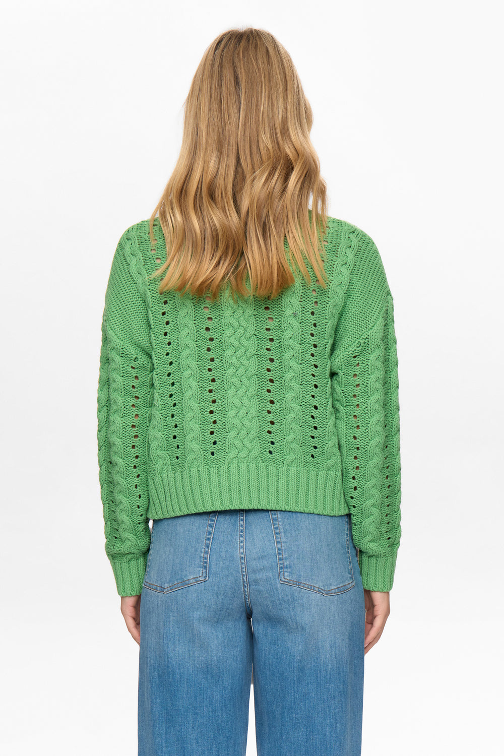 Numph NUREMI Knit Pullover - Vibrant Green