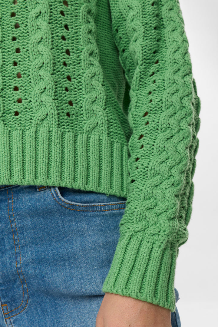 Numph NUREMI Knit Pullover - Vibrant Green