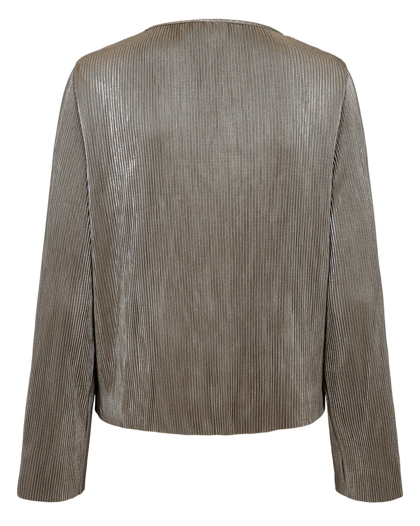 Numph Jiva Cropped Blouse - Champagne