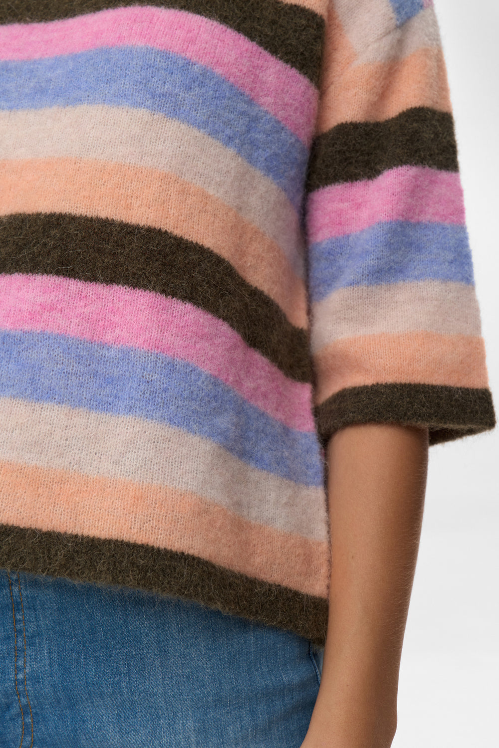 Numph Nuriette Stripy Pullover - Sea Turtle