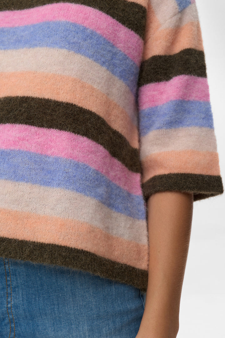 Numph Nuriette Stripy Pullover - Sea Turtle