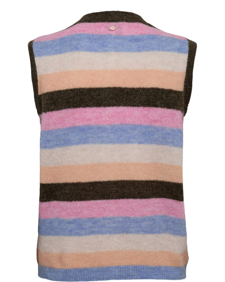 Numph Nuriette Stripy Vest - Sea Turtle