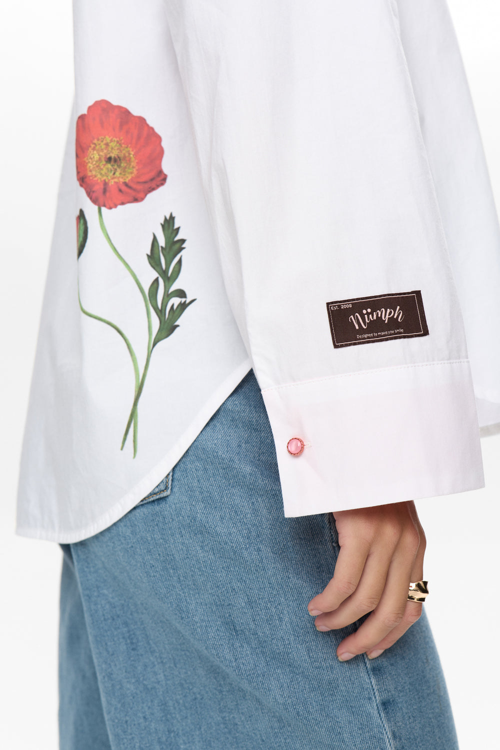 Numph NUFLORY SHIRT - Bright White