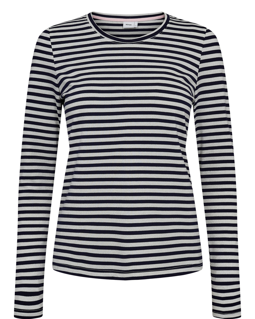 Numph Rixie top - navy stripe/Silver