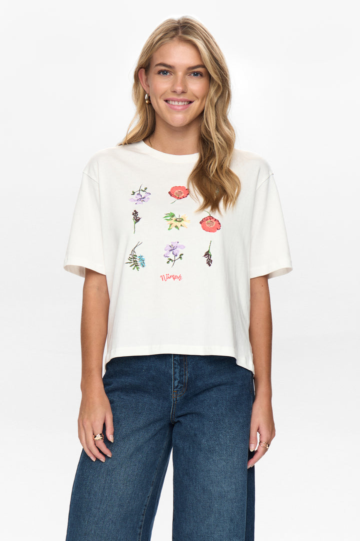 Numph NUBELISA BOXY TEE- Cloud Dancer
