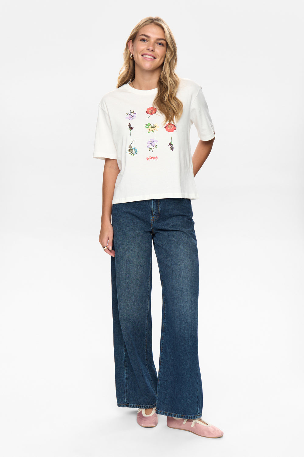 Numph NUBELISA BOXY TEE- Cloud Dancer