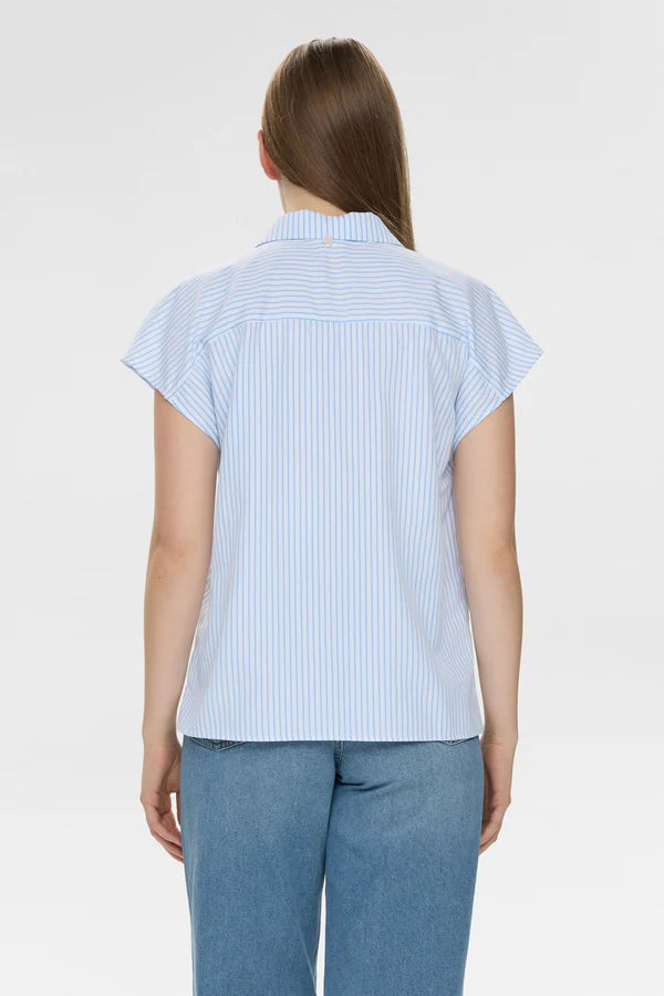 Numph NUASHLEY EMBROIDERY SHIRT - Airy Blue