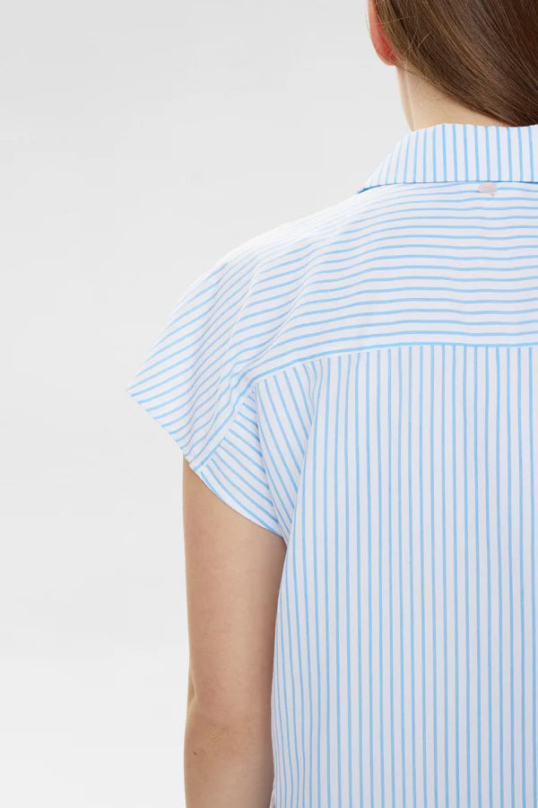 Numph NUASHLEY EMBROIDERY SHIRT - Airy Blue